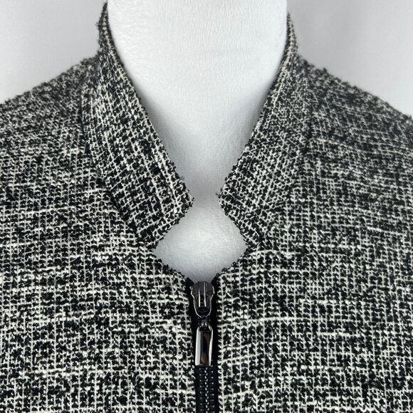Tristan Classic Chic Tweed Black White Blazer - Medium - Picture 5 of 10